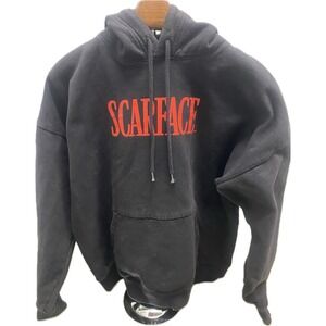 Scarface Al Pacino Hoodie Sweatshirt Men's Large Pockets Double Sided